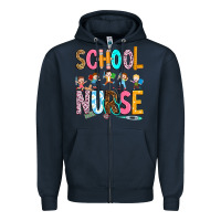 Navy school nurse Zipper Hoodie - RanaPortraitStore