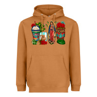 Meerkat lady of guadalupe coffee cups Heavyweight Hoodie - Zillion Design Studio