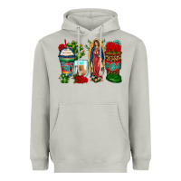 Moon Dust lady of guadalupe coffee cups Heavyweight Hoodie - Zillion Design Studio
