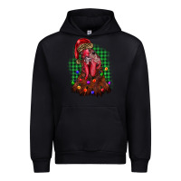 Black christmas rooster Urban Hoodie - BarkalooDesign