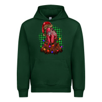 Forest Green christmas rooster Urban Hoodie - BarkalooDesign