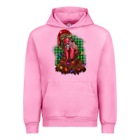 Fuchsia Pink christmas rooster Urban Hoodie - BarkalooDesign