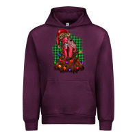 Mauve Wine christmas rooster Urban Hoodie - BarkalooDesign