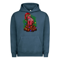 Pigment Midnight Navy christmas rooster Urban Hoodie - BarkalooDesign