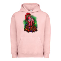 Pigment Salmon christmas rooster Urban Hoodie - BarkalooDesign