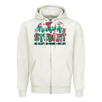 Oatmeal Heather nursing student no sleep no money no life Zipper Hoodie - RanaPortraitStore