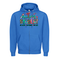 True Royal nursing student no sleep no money no life Zipper Hoodie - RanaPortraitStore