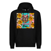 Black mama bear Premium Hoodie - Artiststas