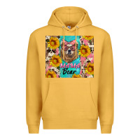 Mustard mama bear Premium Hoodie - Artiststas