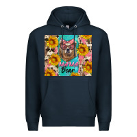 Navy mama bear Premium Hoodie - Artiststas