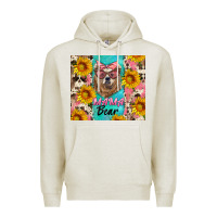 Oatmeal Heather mama bear Premium Hoodie - Artiststas