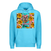 Ocean Blue mama bear Premium Hoodie - Artiststas