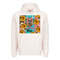 Pale Pink mama bear Premium Hoodie - Artiststas