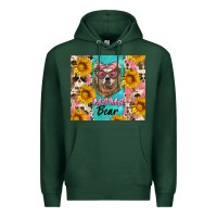 Sports Green mama bear Premium Hoodie - Artiststas