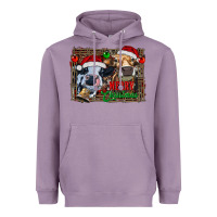 Lavender merry christmas heifers Heavyweight Hoodie - RanaPortraitStore