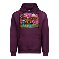 Mauve Wine be mine valentine's day cow Urban Hoodie - Jasminsmagicworld