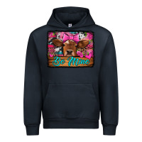 Navy be mine valentine's day cow Urban Hoodie - Jasminsmagicworld