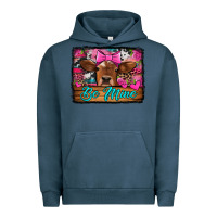 Pigment Midnight Navy be mine valentine's day cow Urban Hoodie - Jasminsmagicworld