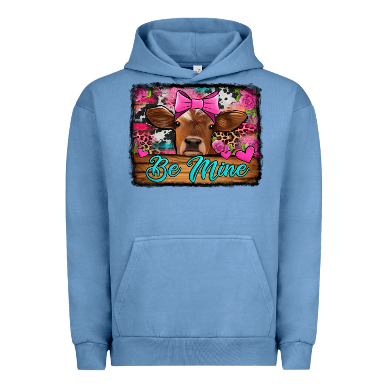 Be Mine Valentine's Day Cow Urban Hoodie by Jasminsmagicworld | Teevron