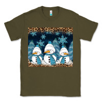 Army Green snowman winter Classic Tee - RanaPortraitStore