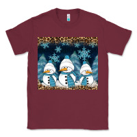Burgundy snowman winter Classic Tee - RanaPortraitStore