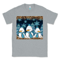 Heather Grey snowman winter Classic Tee - RanaPortraitStore