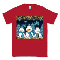 Red snowman winter Classic Tee - RanaPortraitStore