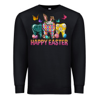 Black happy easter dental Premium Sweatshirt - Neo Western