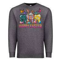 Charcoal Heather happy easter dental Premium Sweatshirt - Neo Western
