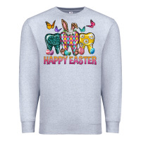 Heather Grey happy easter dental Premium Sweatshirt - Neo Western