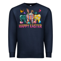 Navy happy easter dental Premium Sweatshirt - Neo Western