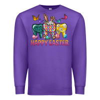 Purple happy easter dental Premium Sweatshirt - Neo Western