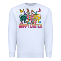 White happy easter dental Premium Sweatshirt - Neo Western