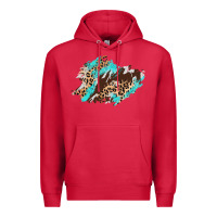 Cardinal cowhide leopard turquoise patch Premium Hoodie - AdoDesignShop