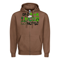 Chestnut one lucky nurse Zipper Hoodie - RanaPortraitStore