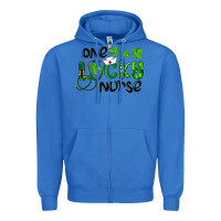 True Royal one lucky nurse Zipper Hoodie - RanaPortraitStore