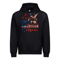 Black All American Mama Urban Hoodie - LillyAllenDesigns