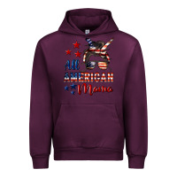 Mauve Wine All American Mama Urban Hoodie - LillyAllenDesigns