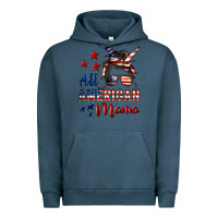 Pigment Midnight Navy All American Mama Urban Hoodie - LillyAllenDesigns