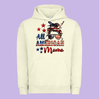 All American Mama Urban Hoodie Designed By Lillyallendesigns