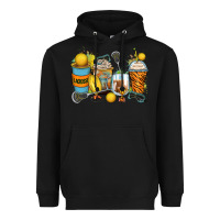 Black lacrosse coffee cups Heavyweight Hoodie - Zillion Design Studio