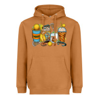 Meerkat lacrosse coffee cups Heavyweight Hoodie - Zillion Design Studio