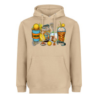 Mushroom lacrosse coffee cups Heavyweight Hoodie - Zillion Design Studio