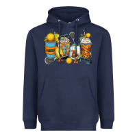 Navy lacrosse coffee cups Heavyweight Hoodie - Zillion Design Studio