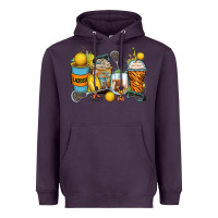 Plum lacrosse coffee cups Heavyweight Hoodie - Zillion Design Studio