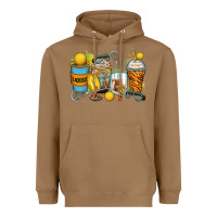 Toasted Coconut lacrosse coffee cups Heavyweight Hoodie - Zillion Design Studio