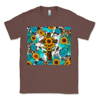 Chestnut sunflower cross cowhide gemstones Classic Tee - RanaPortraitStore