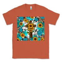 Copper sunflower cross cowhide gemstones Classic Tee - RanaPortraitStore