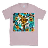Lilac sunflower cross cowhide gemstones Classic Tee - RanaPortraitStore