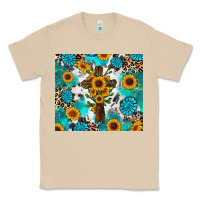 Mushroom sunflower cross cowhide gemstones Classic Tee - RanaPortraitStore